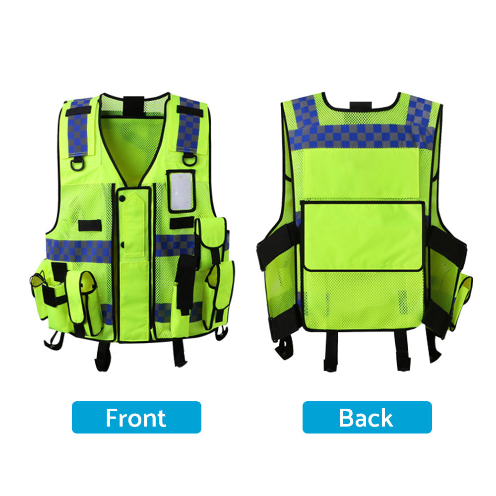 Ultimate Security Reflective Executive Safety Vest Hi-Vis Protective Workwear-4