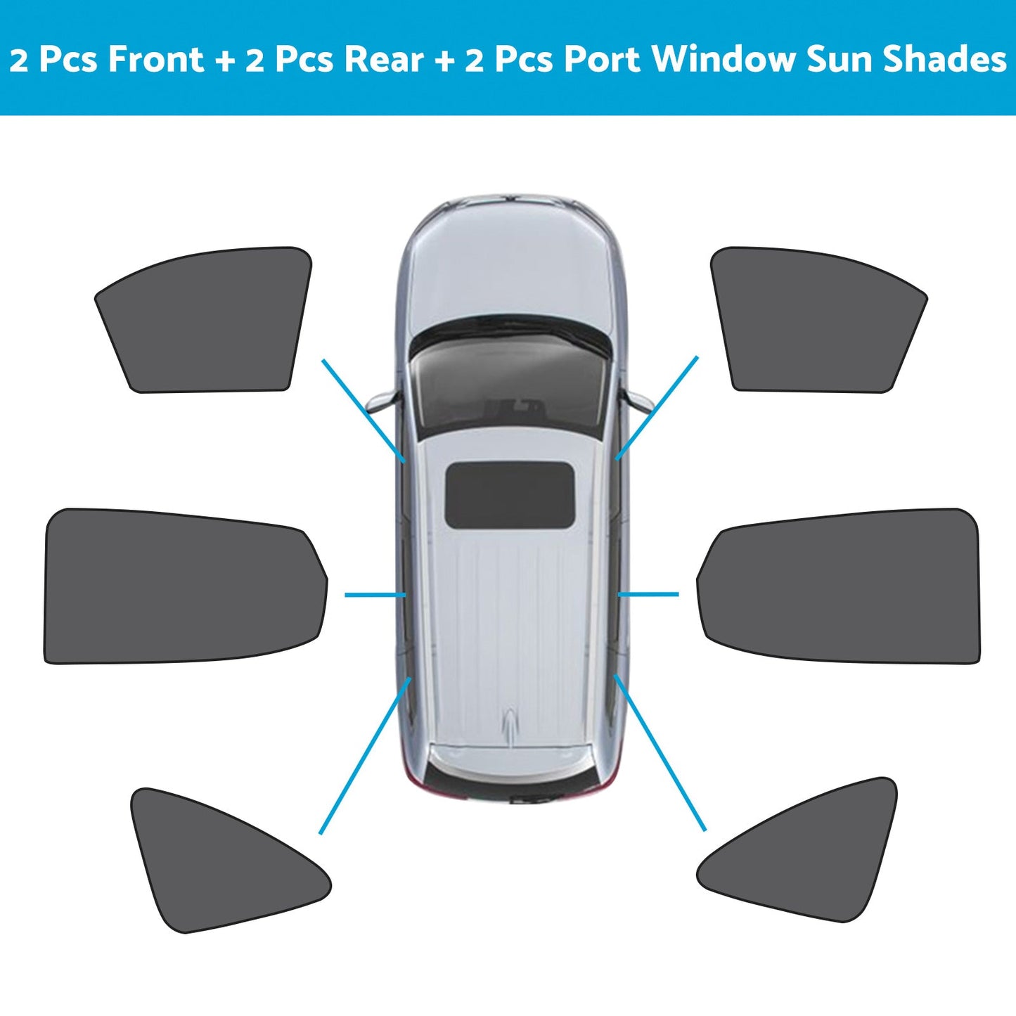 Magnetic Window Mesh Sun Blind Shade Suitable For MG ZS / ZST / ZS EV 2018-2023-5