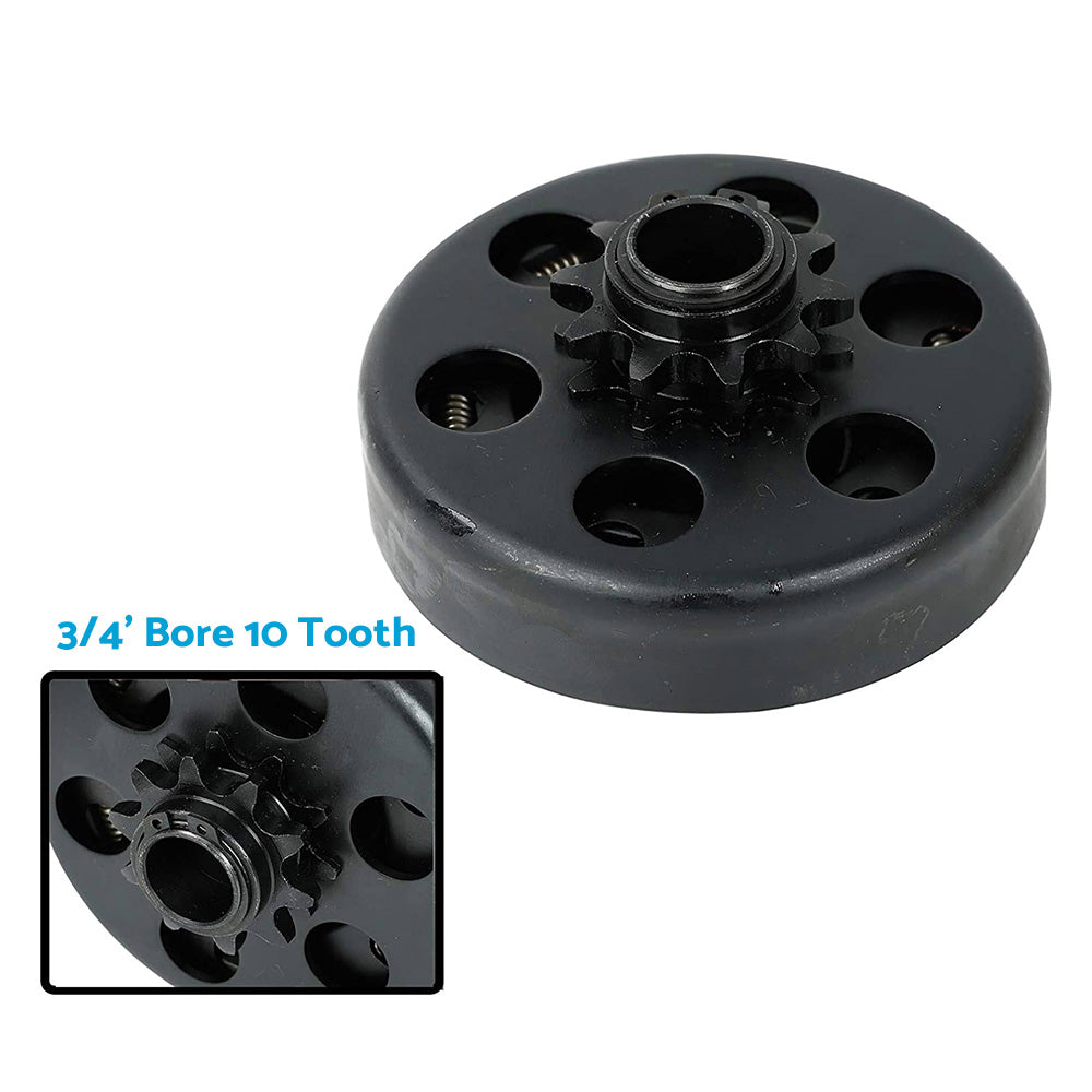 Centrifugal Clutch 3 or 4 Inch Bore 10 Tooth With 420 Chain Suitable For Go-Kart 6.5HP-4