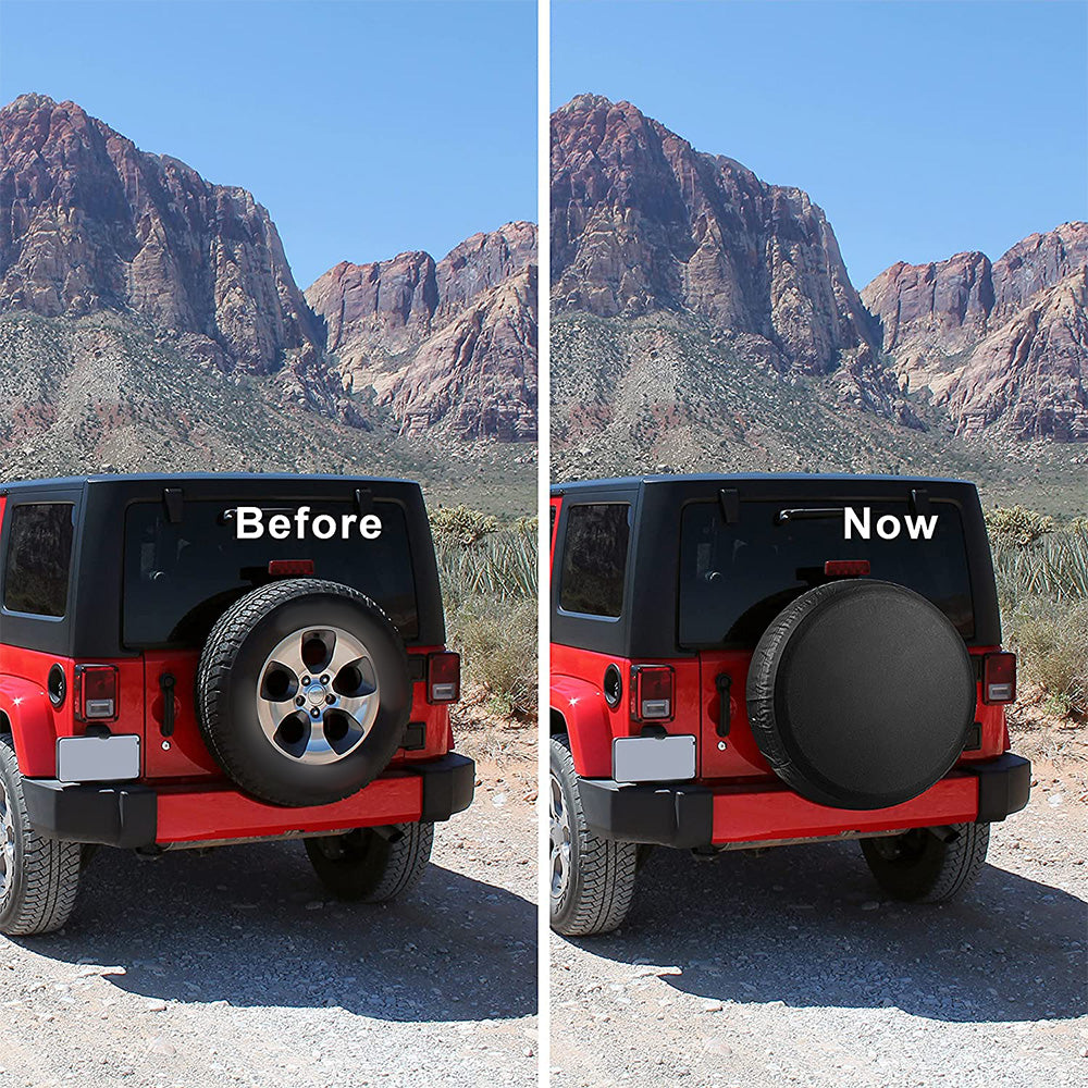 17 Inch Spare Wheel Cover Vinyl Suitable For 4x4 Tires 80-83cm (32 Inch)-4