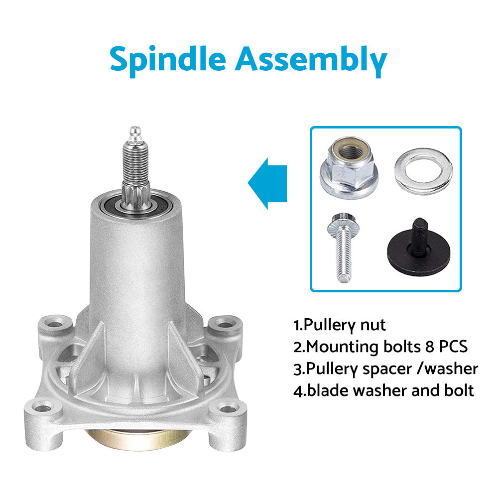 2xSpindle Assembly Suitable For 38-54inchHusqvarna Poulan Pro Mowers LT1597 LTH1797-4