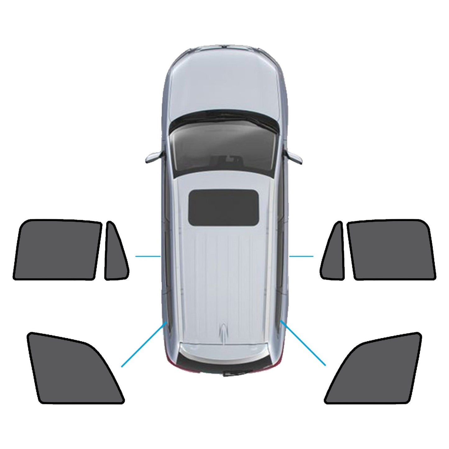 Magnetic Mesh Sun Blind Shades Suitable for Volvo XC90 2015 - Current On Front/Rear - Frazy's Auto Parts
