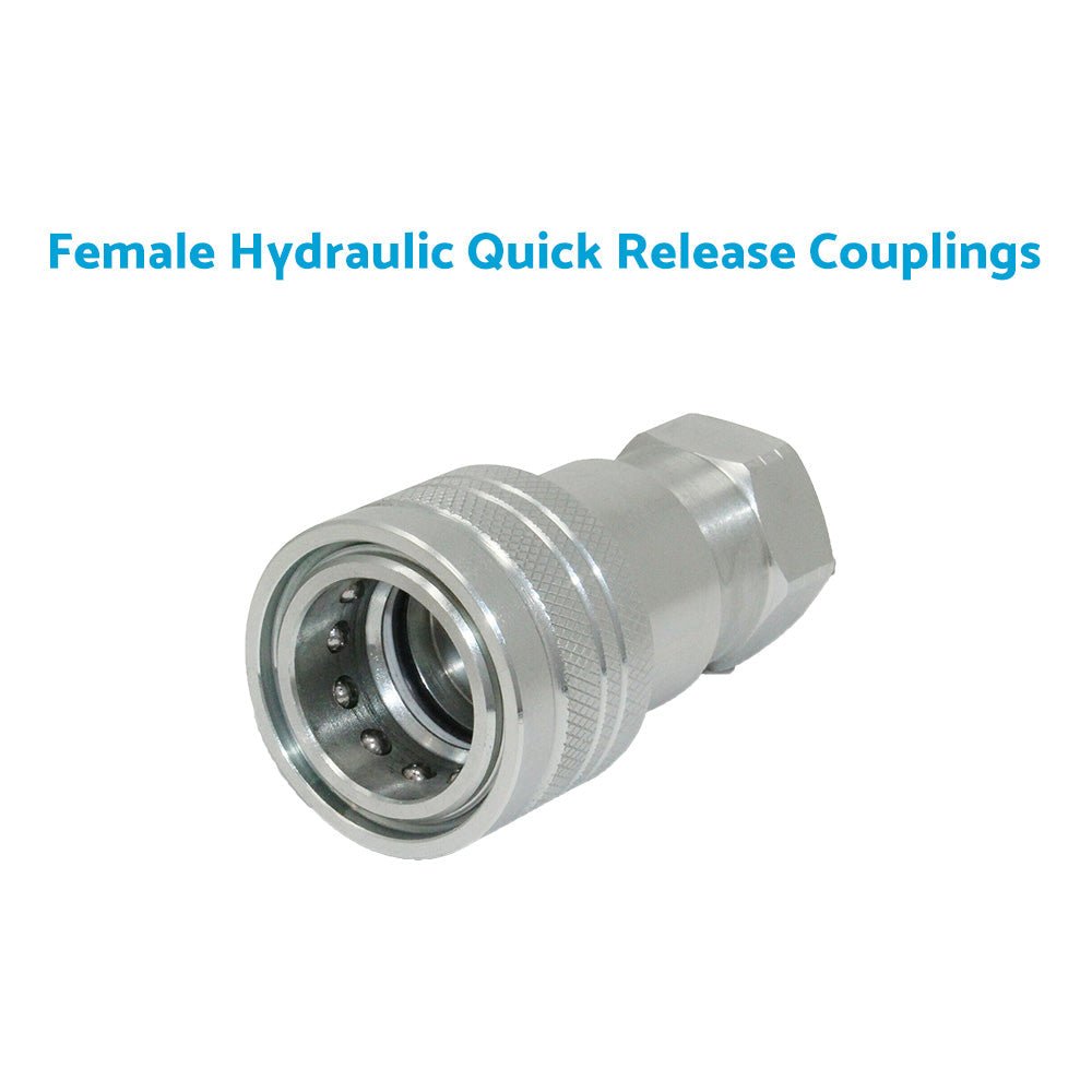 Pair Hydraulic Quick Release Coupling 1 or 2 Inch BSP Suitable For Tractor Loader Male & Female Set - Frazy's Auto Parts