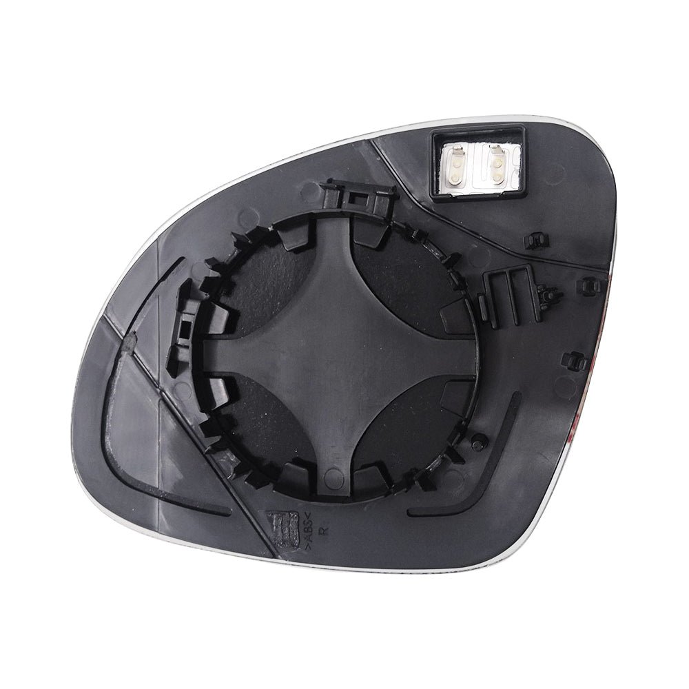 Right Driver Side Heated Mirror Glass with Back Plate Suitable For VW Golf MK5 2004–2008 - Frazy's Auto Parts