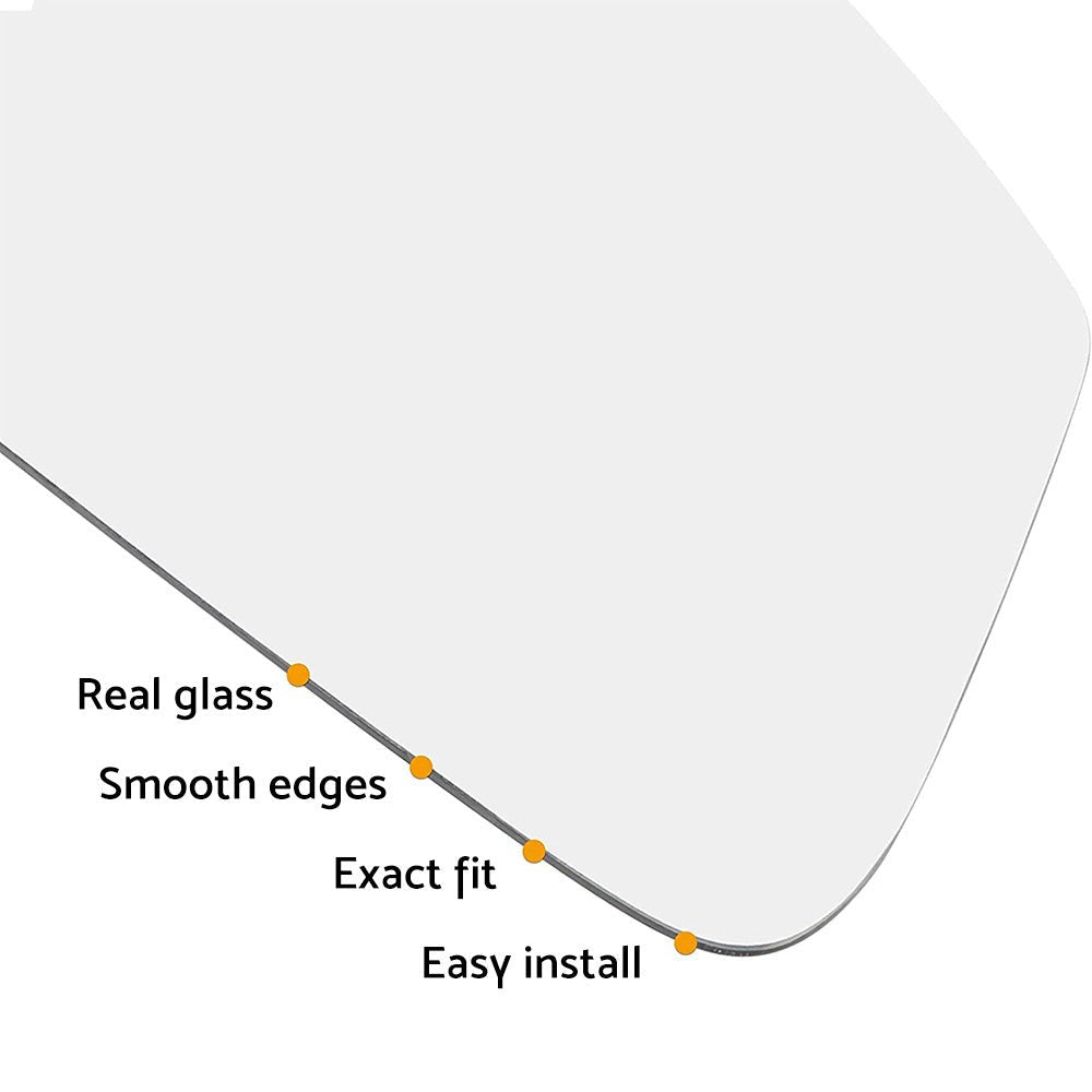 Right Side Mirror Glass with Back Plate Suitable For Toyota Yaris 2012 - 2019 - Frazy's Auto Parts