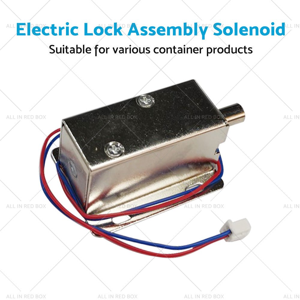 Round Electronic Solenoid Latch Lock 12V 0. 6A Electric Release Assembly Catch - Frazy's Auto Parts
