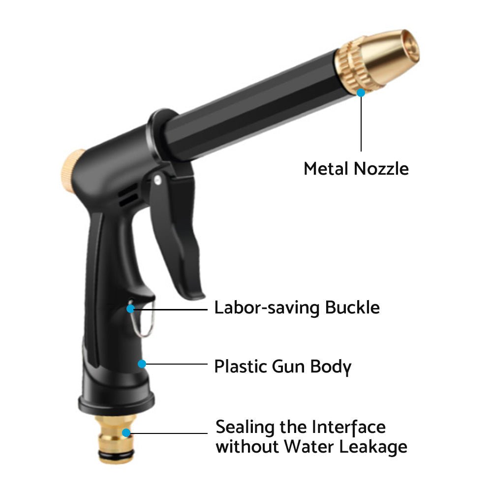 Stainless High Pressure Water Hose Spray Nozzle Washer Clean Home Window Garden - Frazy's Auto Parts