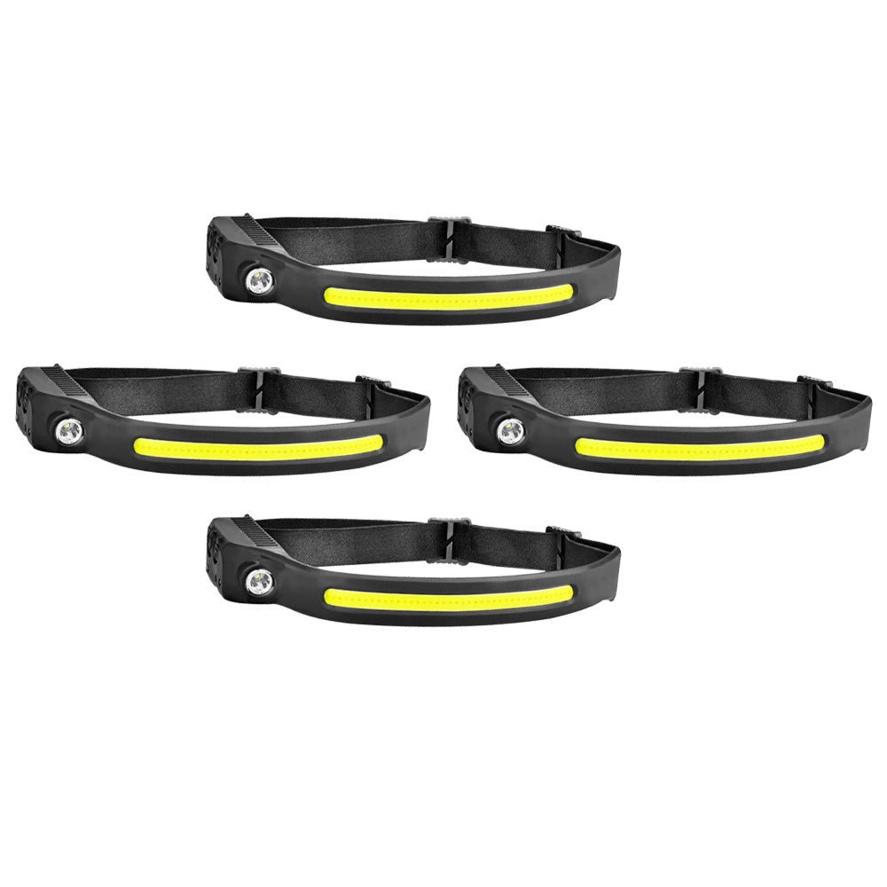 Waterproof COB LED Headlamp Motion Sensor Head Torch USB Rechargeable Headlight - Frazy's Auto Parts