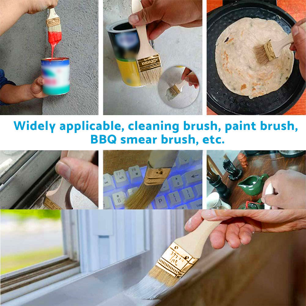 36PCS 1inch Chip Paint Brush DIY Art Varnishes Touchups Brushes Wooden Handle 1inch-4