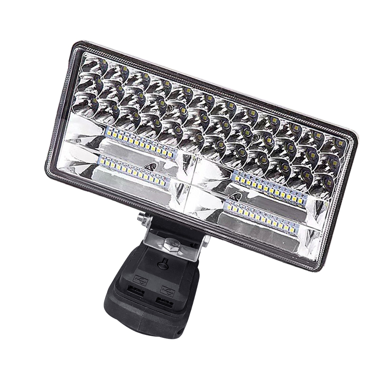 2x 18V 8in LED Work Light Torch with USB Ports Suitable For Makita Battery Camping/Flashlight Use-1