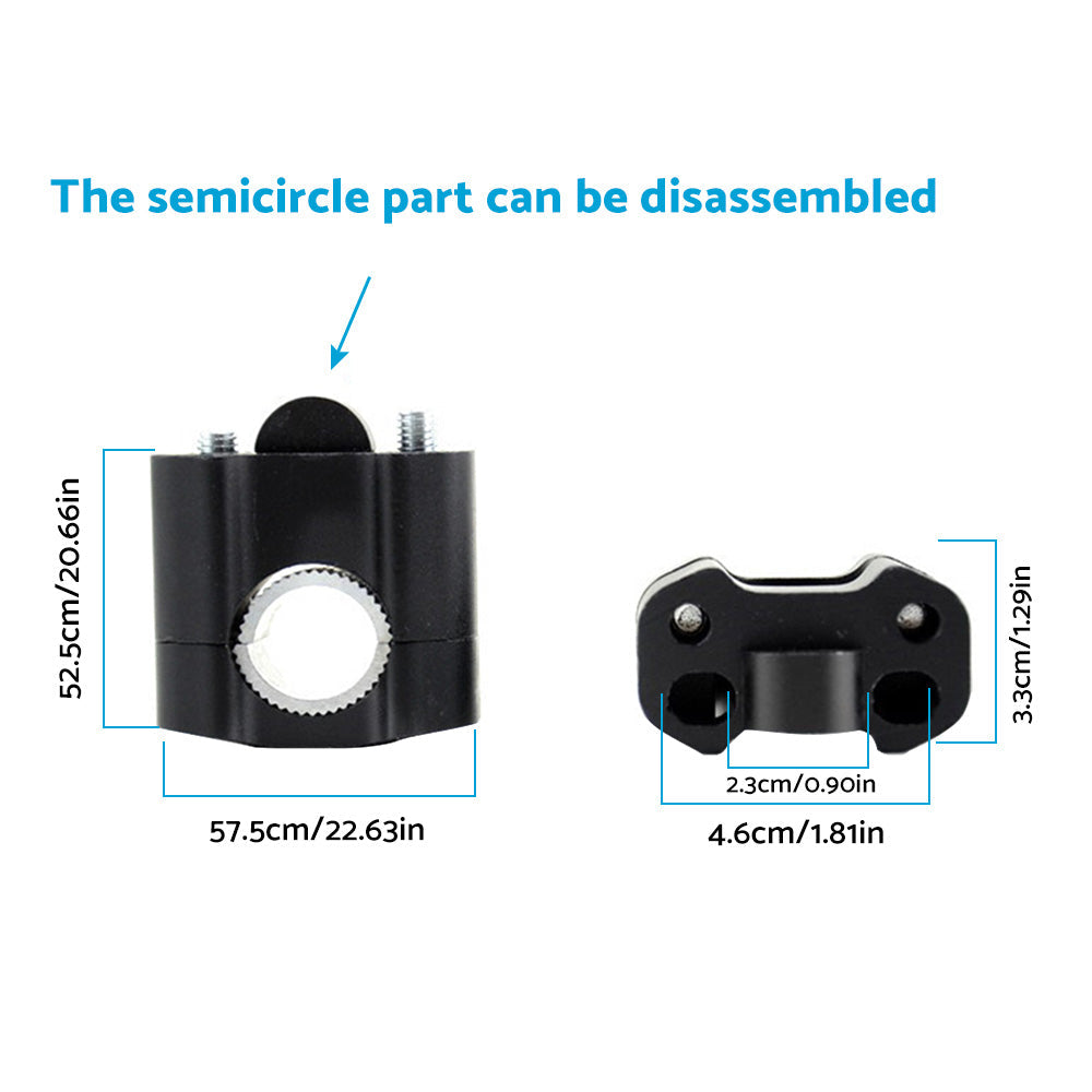 Handlebar Fat Bar Risers Mount Clamp Adaptor Suitable For 22mm to 28mm Pit / Dirt Bike-4