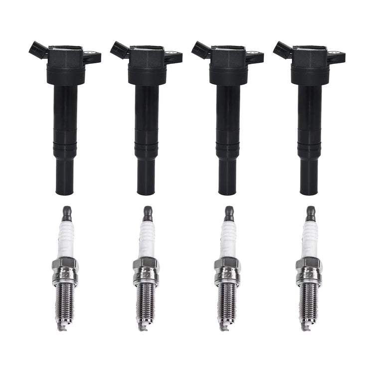 4x Ignition Coils&4x Spark Plug Suitable for Hyundai Elantra Kia Soul 273002E000-0