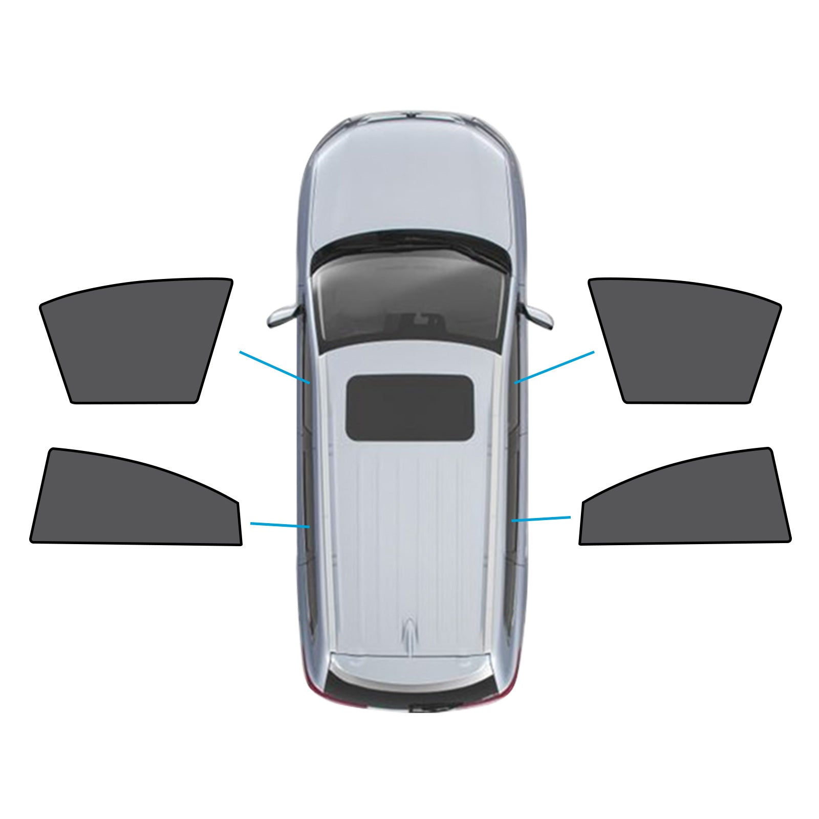 Front+Rear Car Window Shades Suitable for Mazda 6 Liftback 2nd Gen GH 2007-2012-0