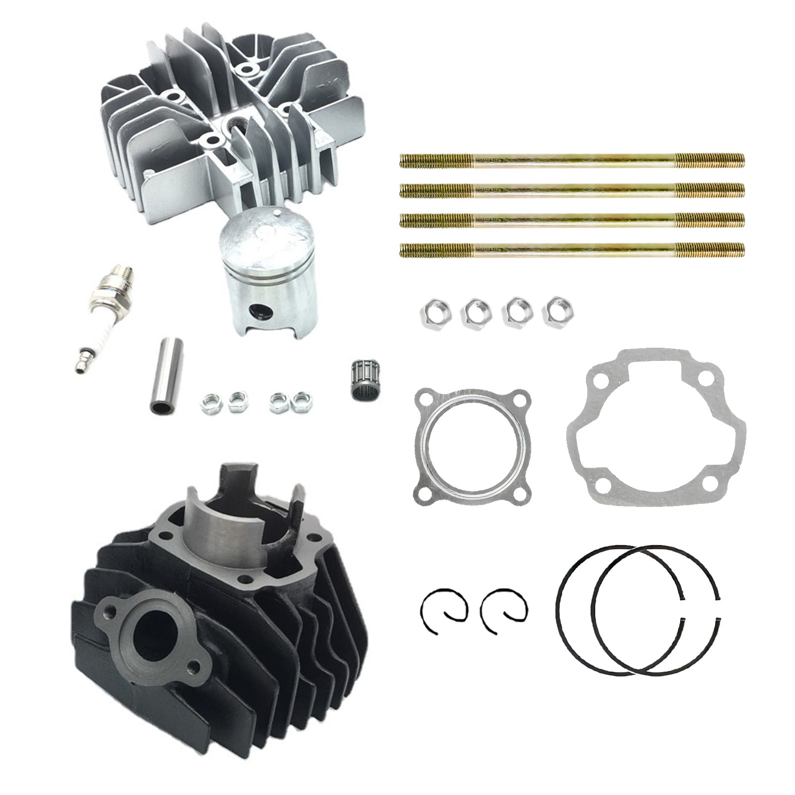 Top End Cylinder Rebuild Kit with Bore, Barrel & Piston Suitable For Yamaha Peewee 80 PW80 PY80-2