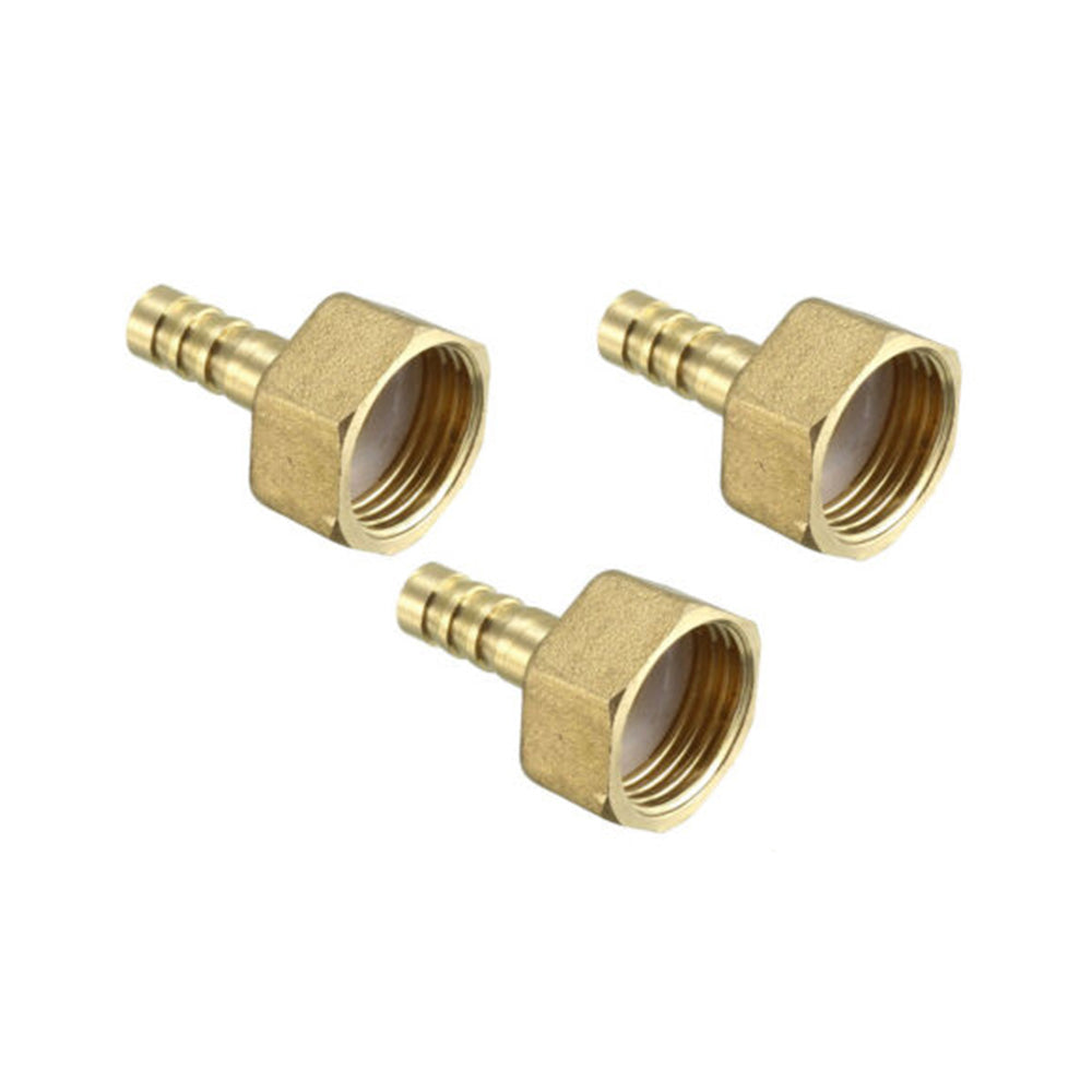 3x Brass Barb Pipe Fitting Coupler Connector 1/2BSP Female Thread to 12mm Hose-0