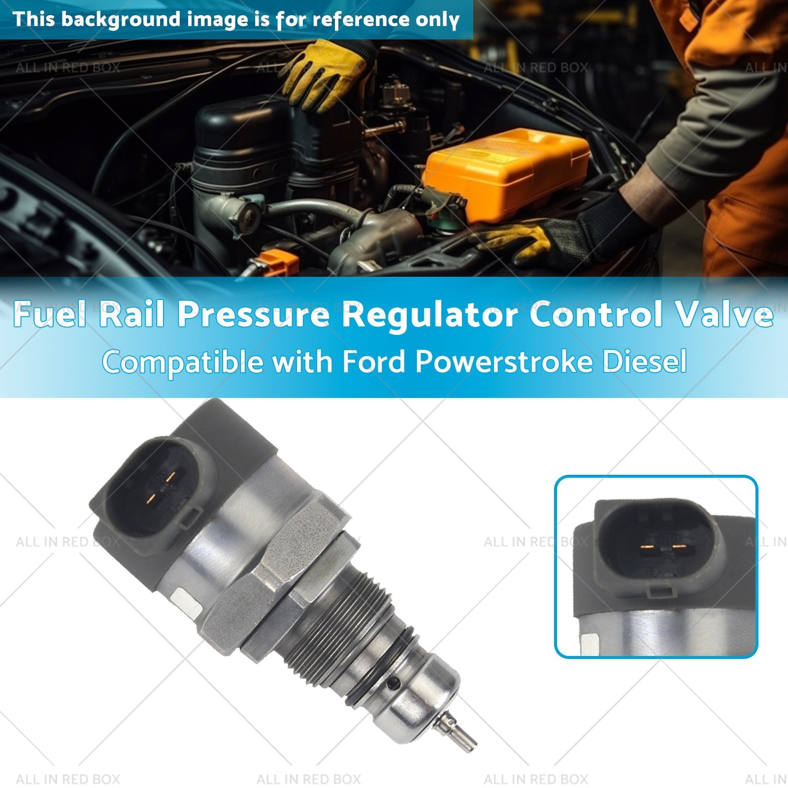 0281006017 Fuel Rail Pressure Regulator Control Valve Suitable for 11 - 19 Ford - Frazy's Auto Parts