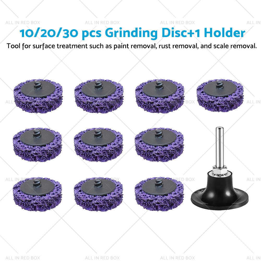 10/20/30x 50mm Poly Strip Disc Wheel Suitable For Angle Grinder Paint & Rust Removal-4