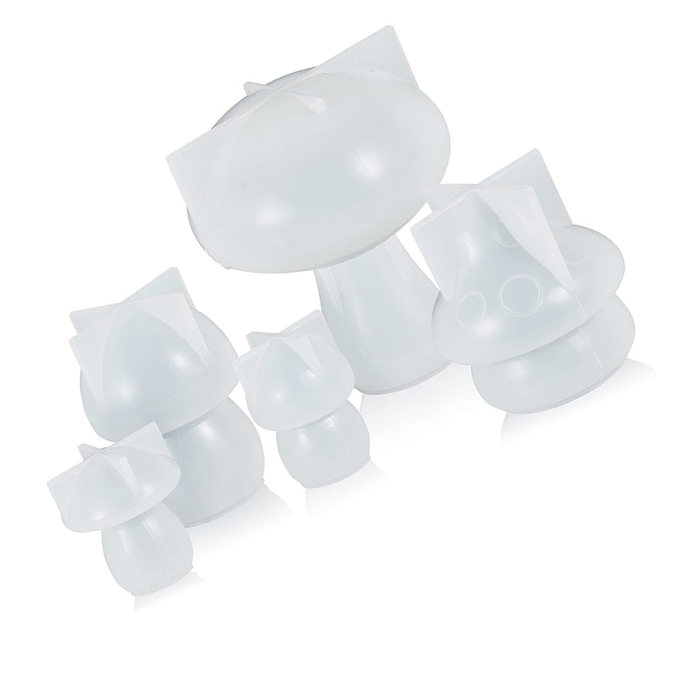 5-Style Mushroom Silicone Resin Casting Molds Suitable For DIY Epoxy Craft & Home Decor-2