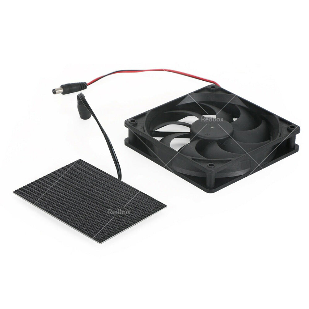 3W Solar Panel Powered Fan Mini Ventilator For Greenhouse Pet or Dog Chicken House-4