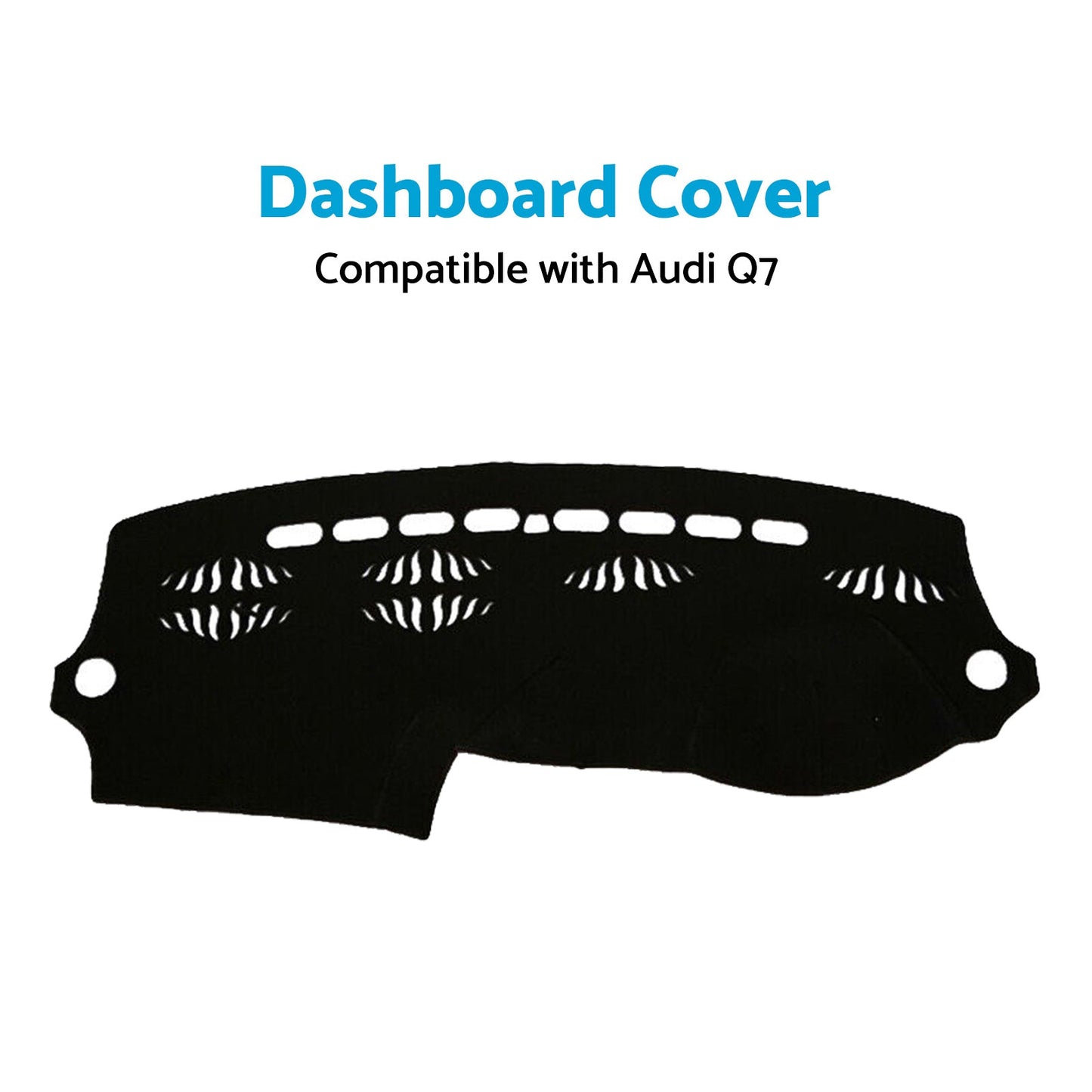 Dashboard Cover Non-Slip Dash Mat Suitable for Audi Q7 4L 2006-2014 Black-1