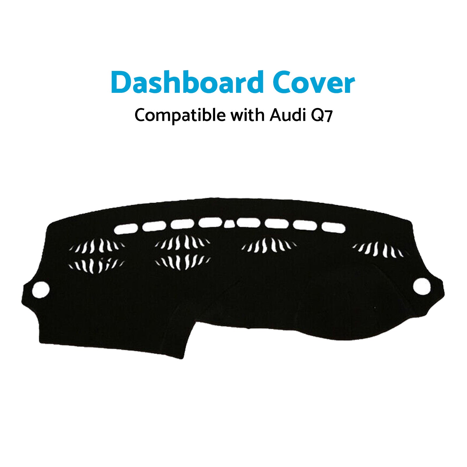 Dashboard Cover Non-Slip Dash Mat Suitable for Audi Q7 4L 2006-2014 Black-1