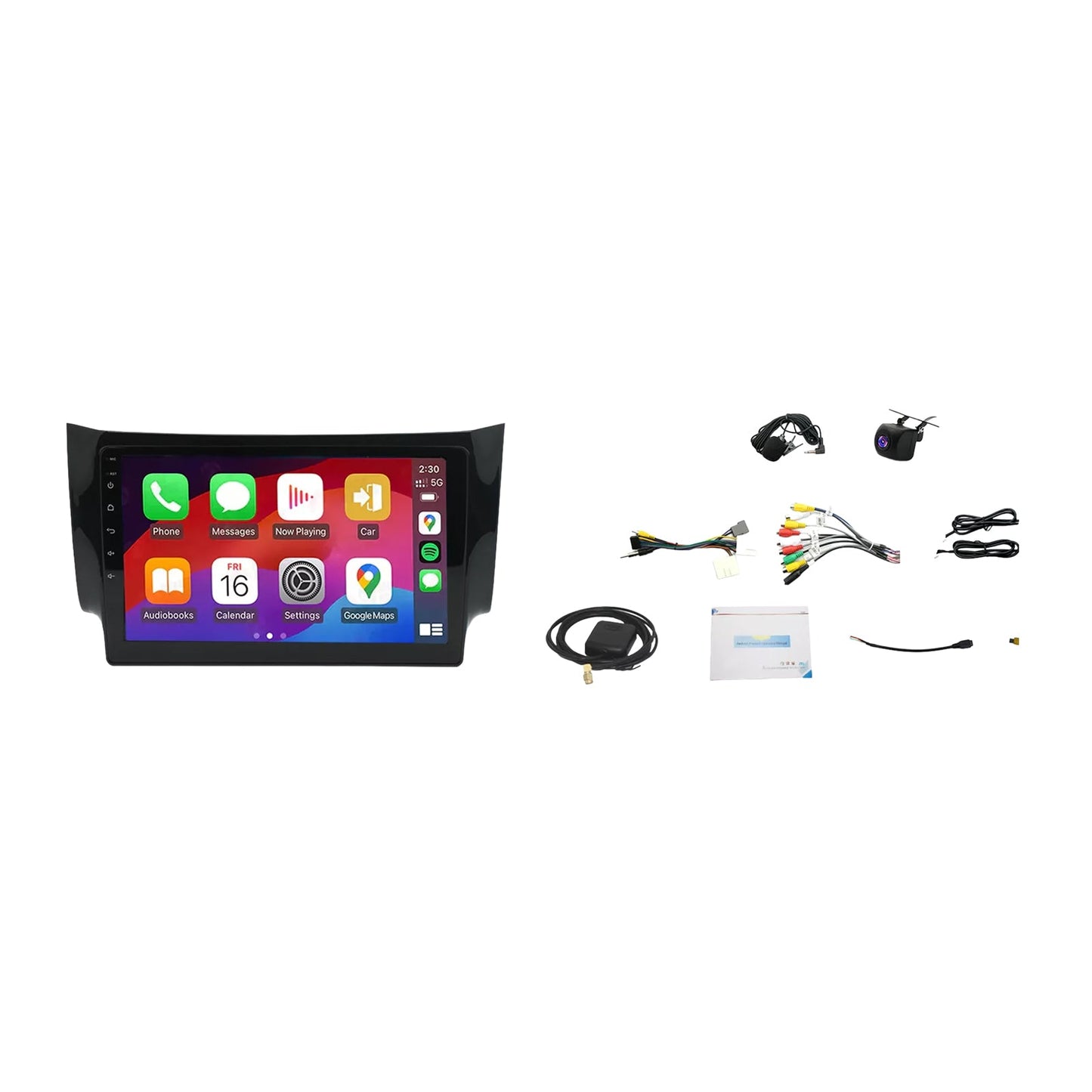 10" Wireless CarPlay Android 13 suitable for Nissan Pulsar 2013-2017 GPS Radio-1
