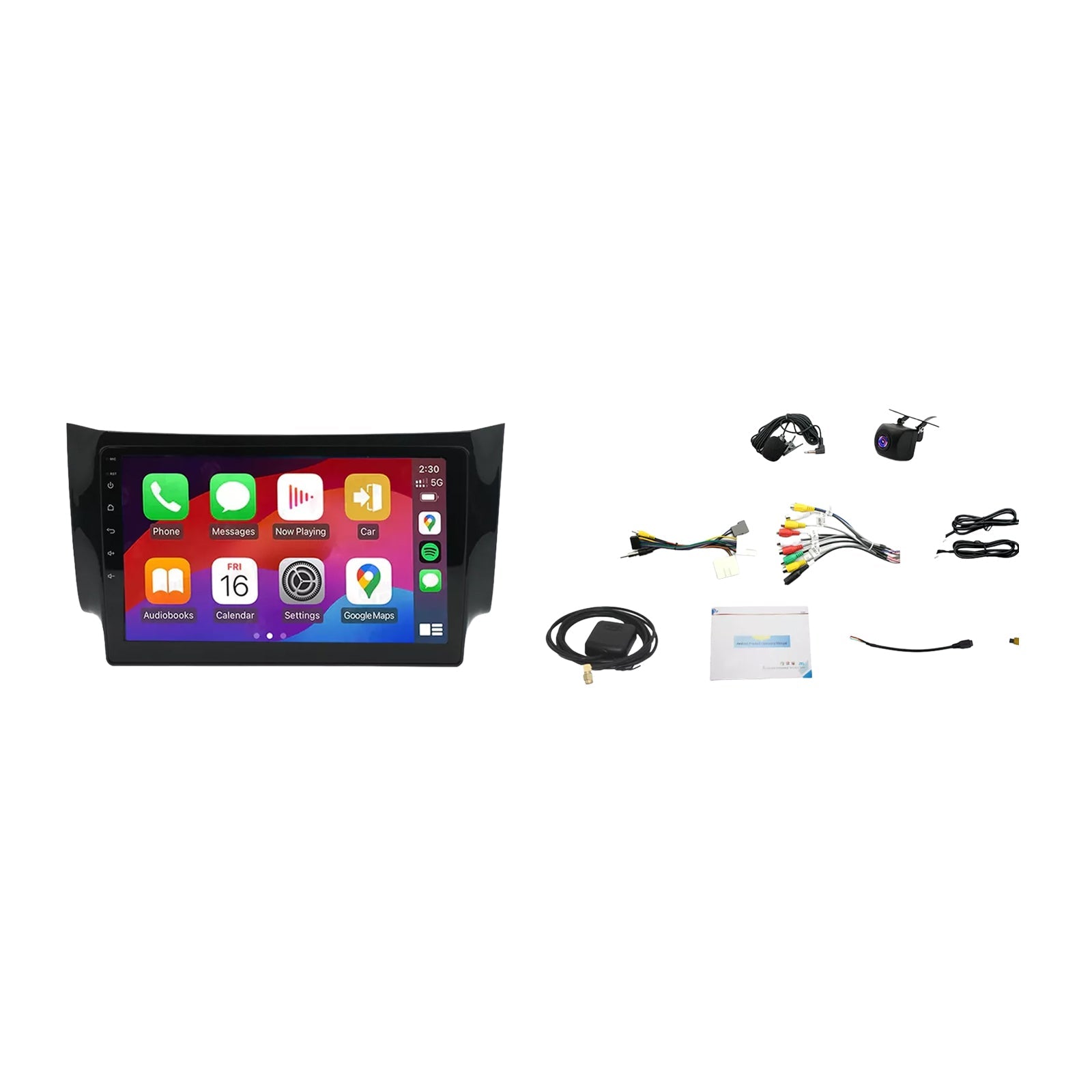 10" Wireless CarPlay Android 13 suitable for Nissan Pulsar 2013-2017 GPS Radio-1