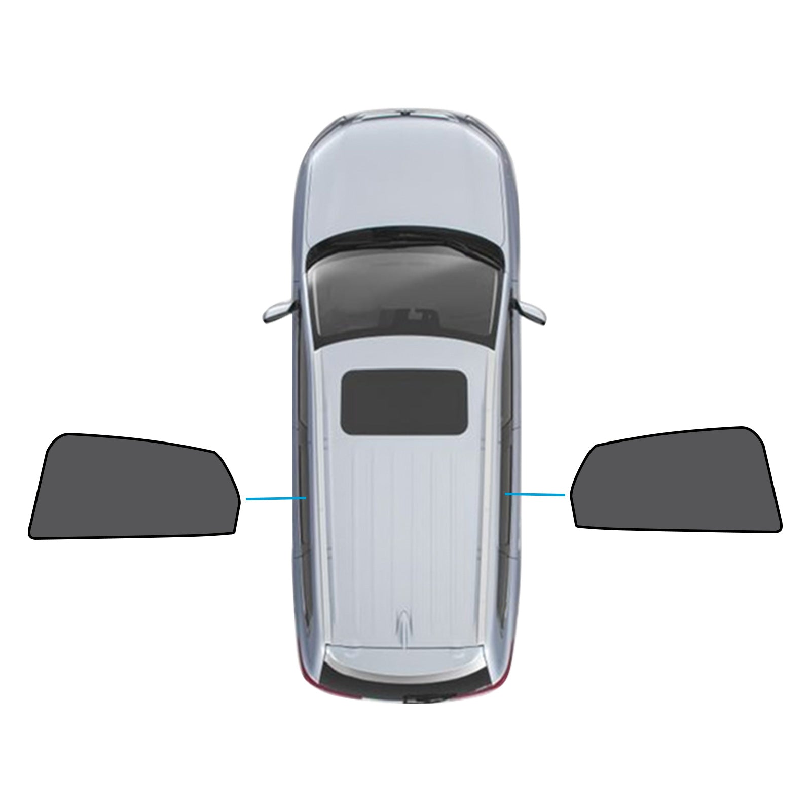 2x Rear Magnetic Car Window Sun Shades Suitable for Mazda CX-3 CX3 2015-Current-0