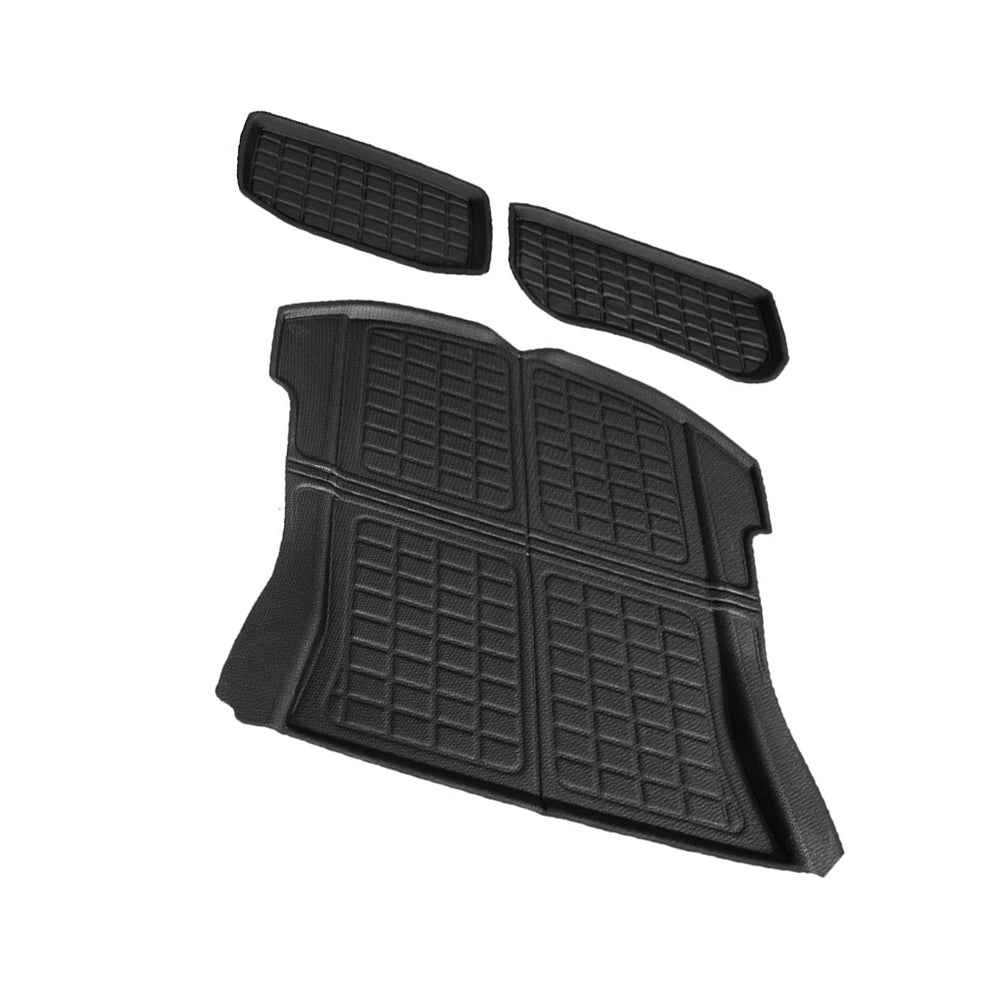 3x Trunk & Frunk Mat TPR Black Suitable For Tesla Model 3 2021-2024-0