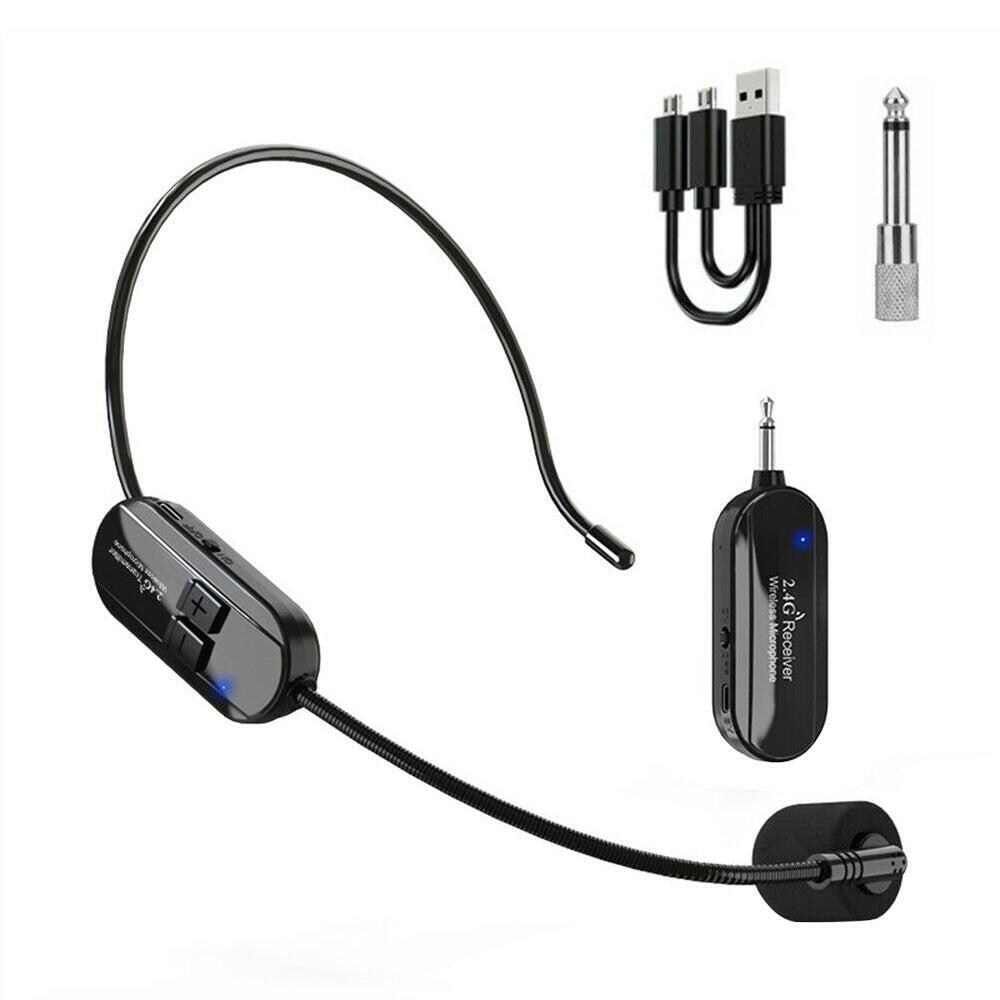 Wireless Microphone Headset 2.4G Suitable For Pro Audio Voice Teaching Outdoor Use-0