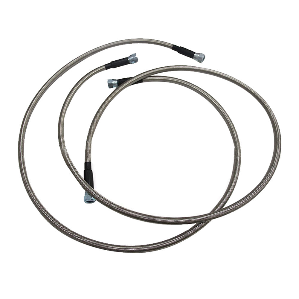 Stainless Steel Braided Transmission Cooler Hose Fitting Kit Suitable For 700R4 / TH350 / TH400-3