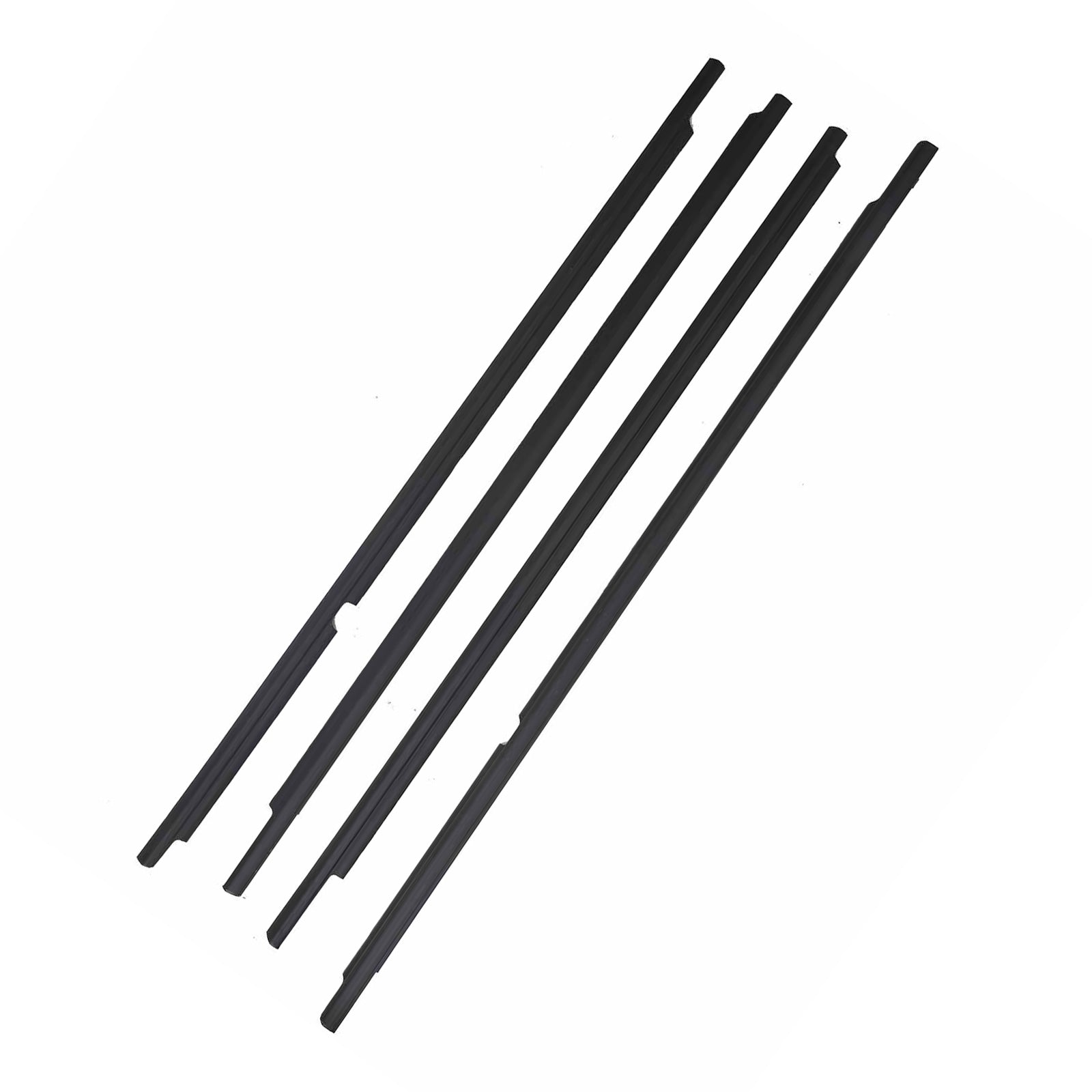 Black Weatherstrips Suitable For Toyota LandCruiser 100 105 Series Side Door 4pc-1