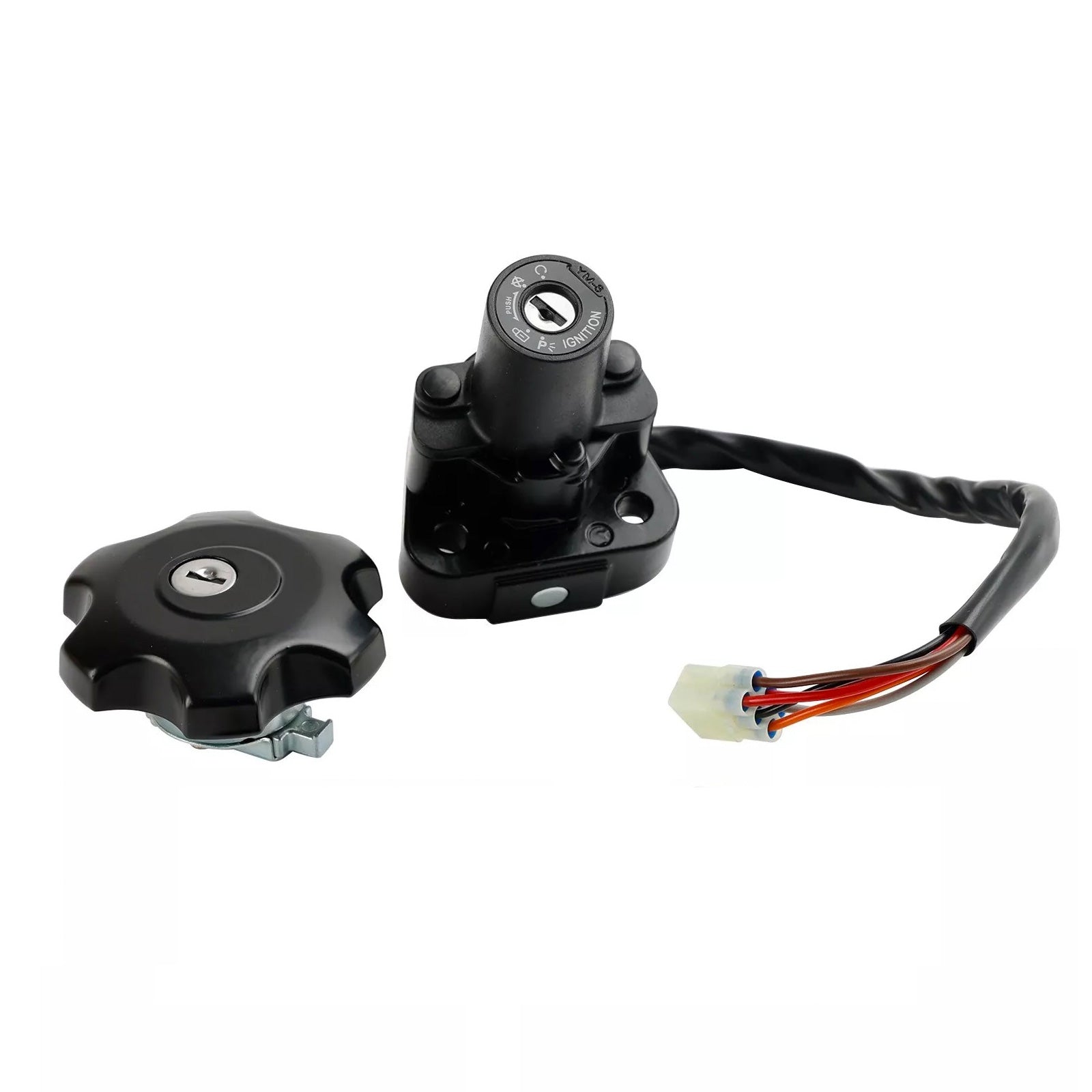 Ignition & Fuel Cap Seat Lock Set Suitable For Suzuki DR650 / DR650SE 1996-2022-2