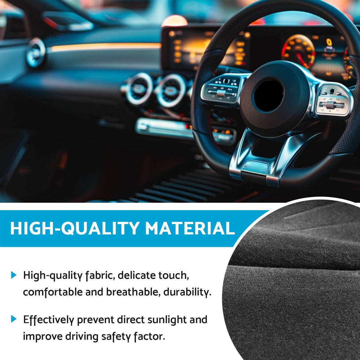 Dash Mat Cover Suitable For Mercedes-Benz CLA-Class C117 X117 2013-2019-4