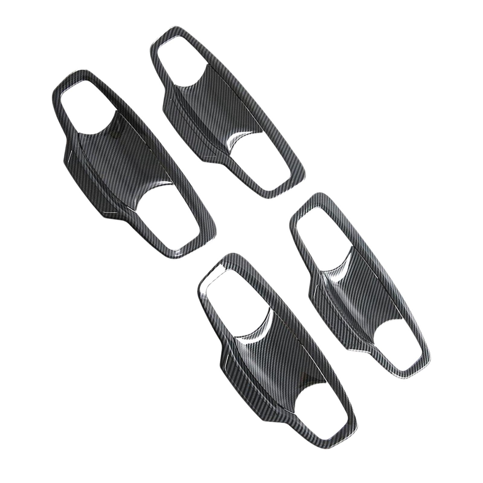 Carbon ABS Door Handle Bowl Cover Trim Suitable For Mitsubishi MV Triton 2023-2025-1