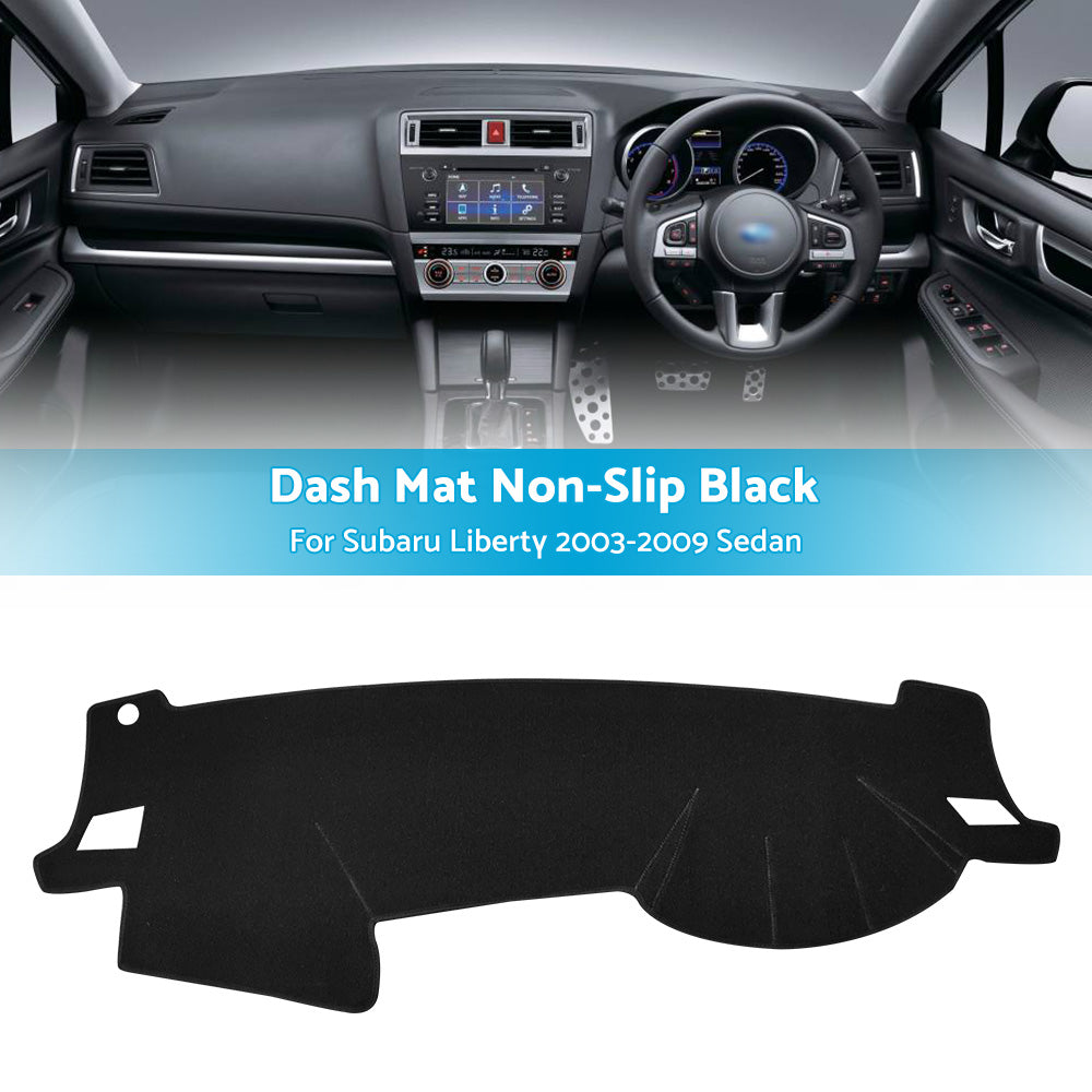 Dash Mat Suitable for Subaru Liberty 2003-2009 Sedan Dashboard Cover Black Non-Slip-3