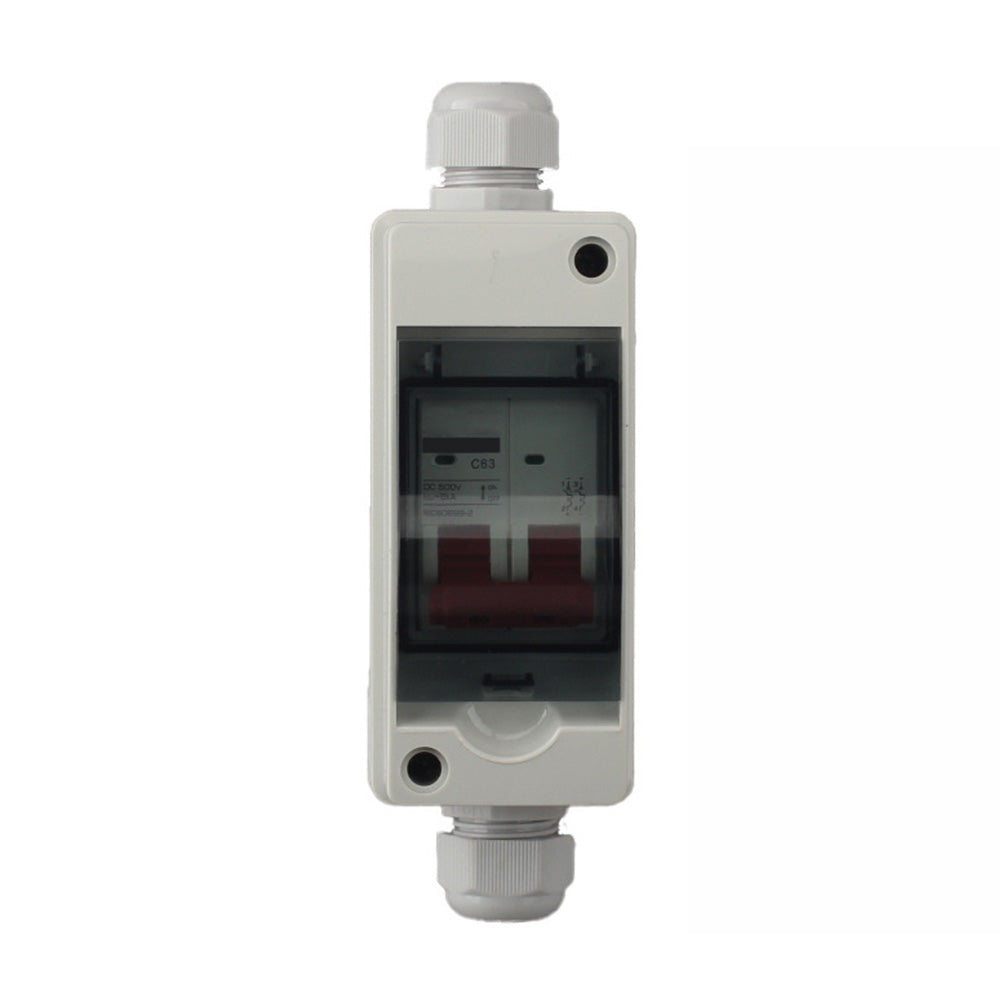 PV Disconnect Box DC 500V 32A/63A 2P Circuit Breaker Solar Isolator Switch-3