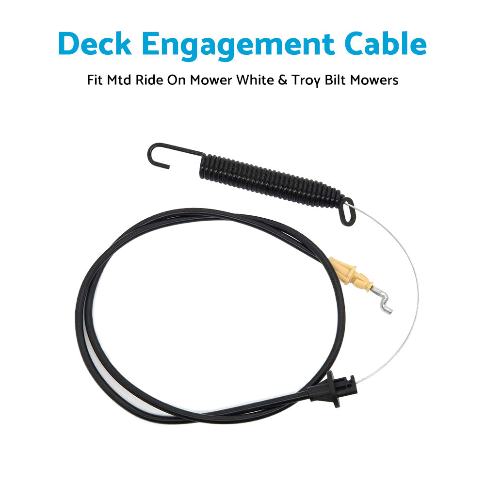 Deck Engagement Cable Fit Mtd Ride On Mower White  and  Troy Bilt Mowers 746-04173B-2