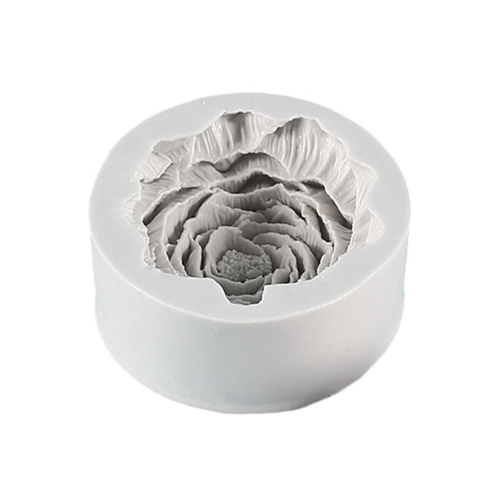 Silicone Peony Aromatherapy Soap Wax Candle MOLD Making Resin Mould DIY Craft-0