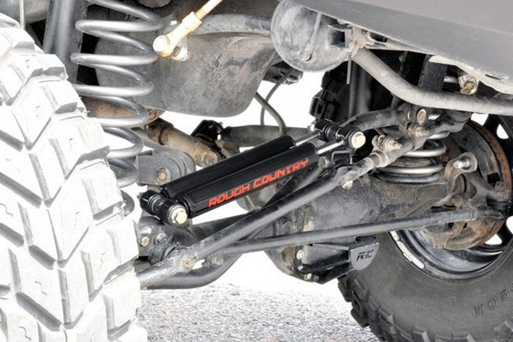 Dual Steering Stabilizer 2.5-6.5 Inch Lift Jeep Comanche MJ/Wrangler TJ/Wrangler Unlimited