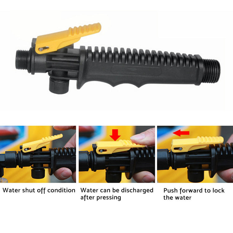 Car Cleaning Wash Brush Tool Long Handle Flow Switch Foam Bottle Professional-2