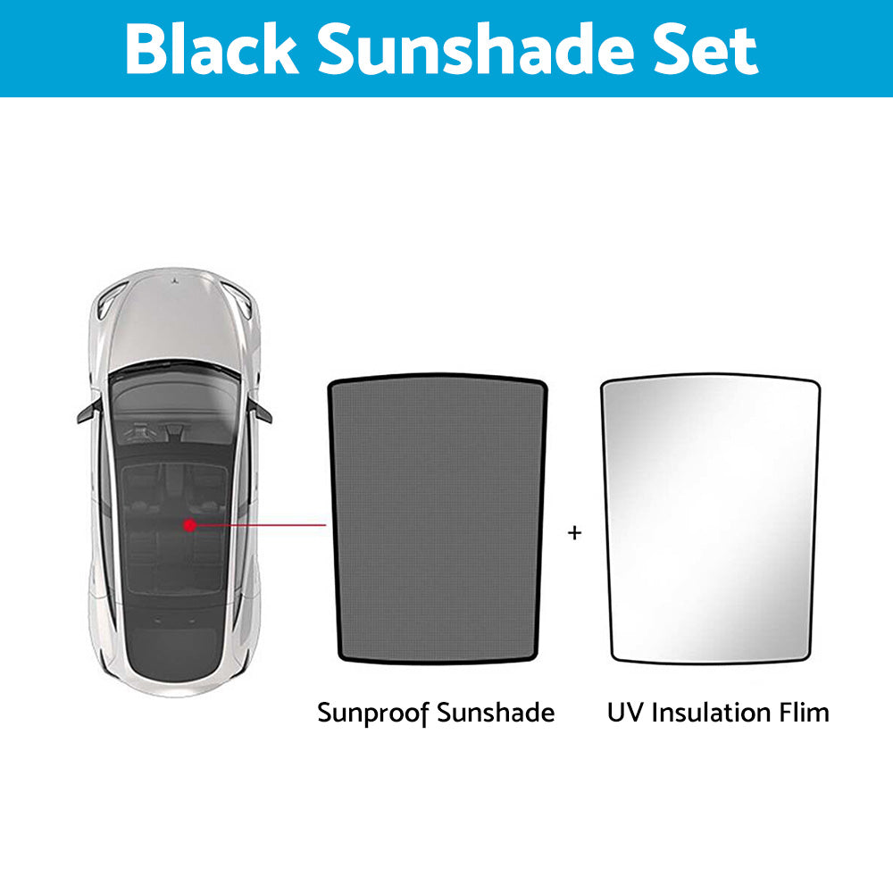 Sunroof & Window Sunshade UV Film Suitable For Tesla Model Y Front & Rear Windshield-0