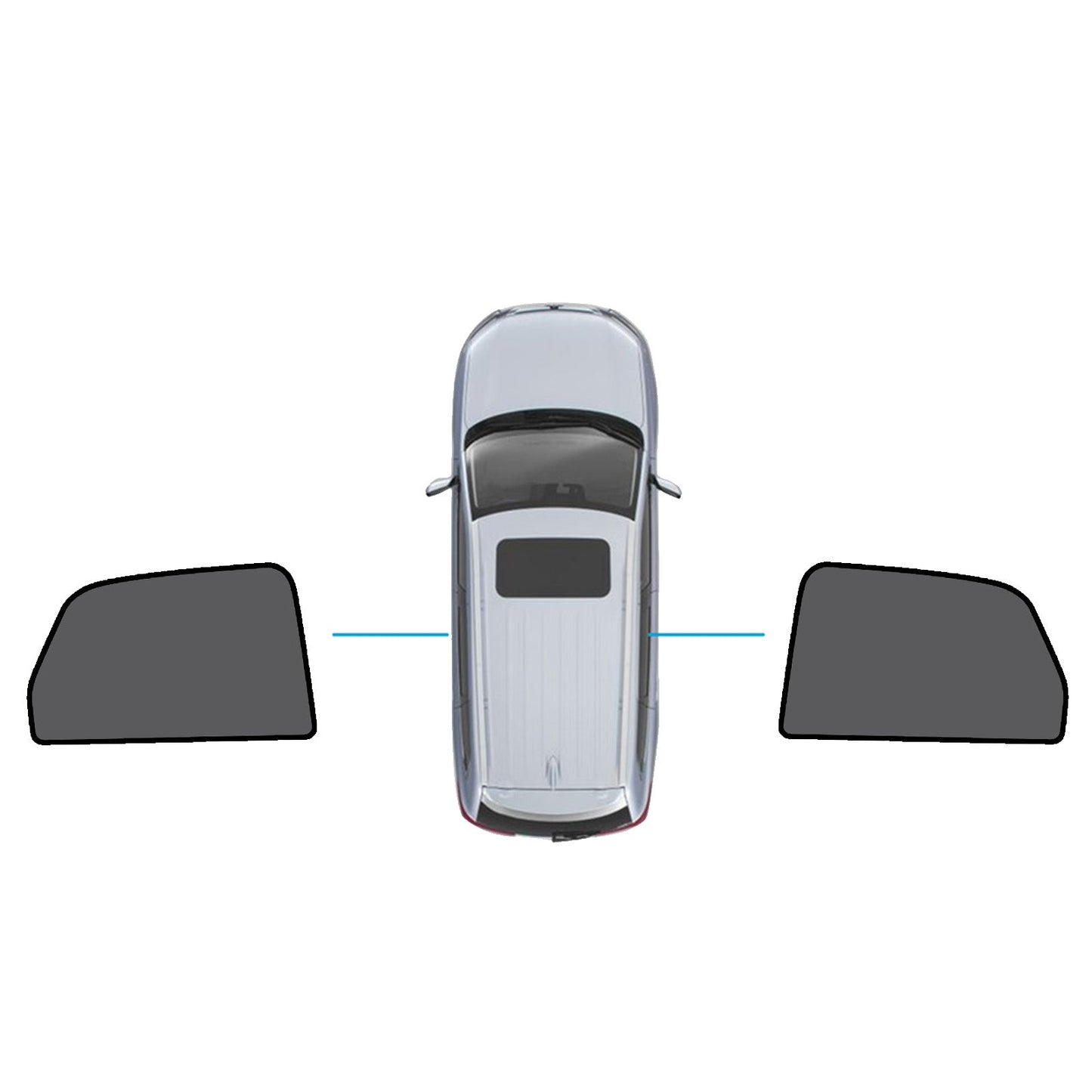 Magnetic Mesh Sun Blind Shades Suitable for Audi Q3 2011-2018 on Front/Rear-2