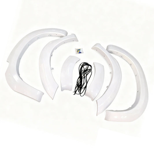White Fender Flares 6 Inch 6pcs Suitable for Toyota Hilux SR5 SR 2011-2014-0