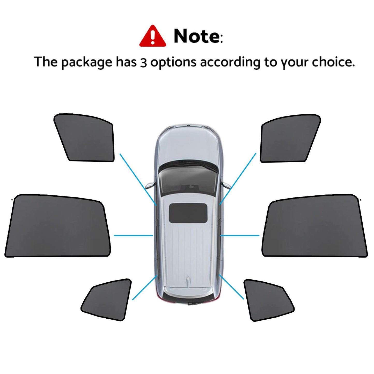 Car Window Sun Shades Magnetic Mesh Sun Blind Front & Rear Suitable For BMW X3 F97 2017-On-1
