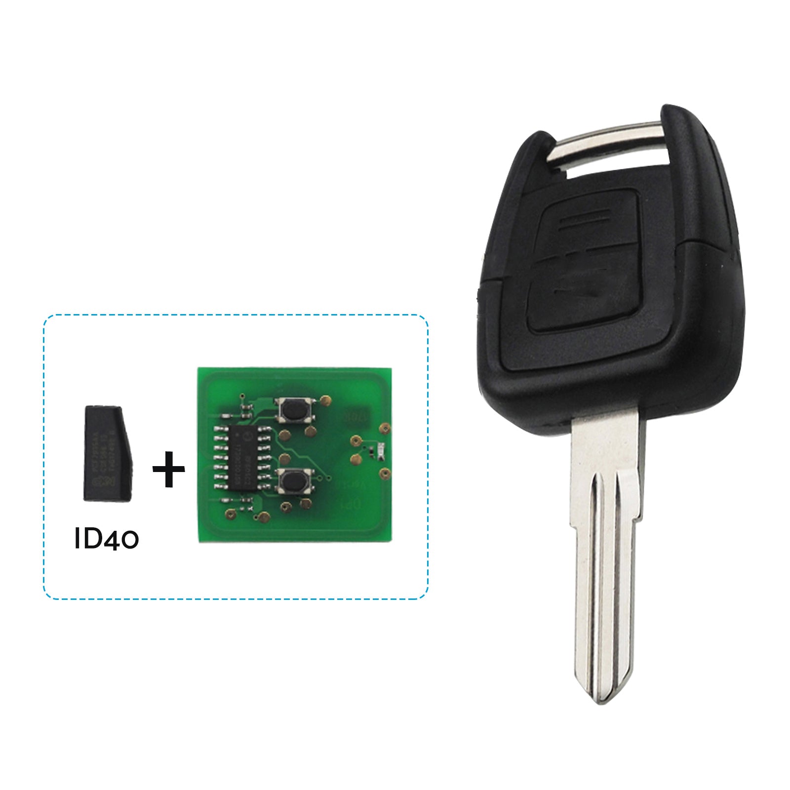 2x Complete Remote Key Fob Suitable For Holden Astra TS 1998-2004 433MHz ID40 Transponder 2-Button Replacement-1