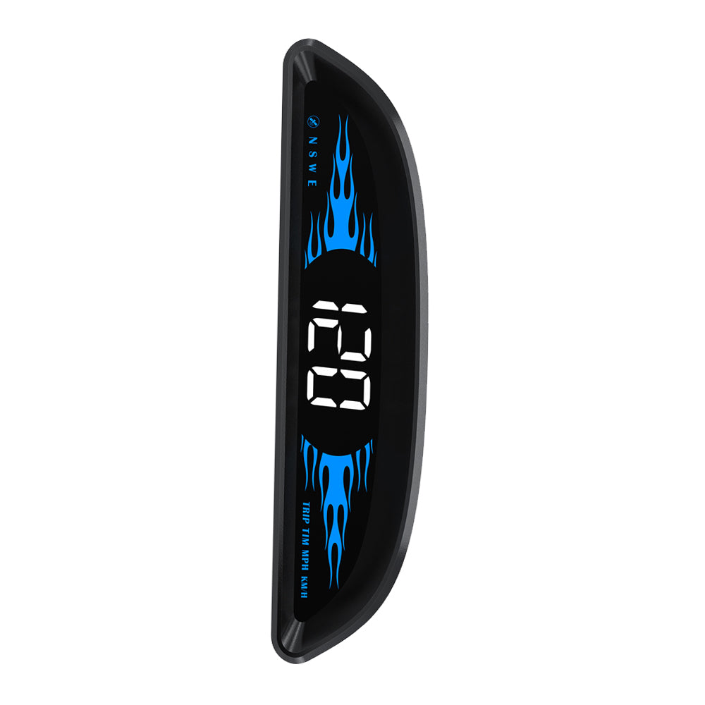 Car HUD Head-Up Display LCD Digital GPS Speedometer with Overspeed Alarm Universal-2