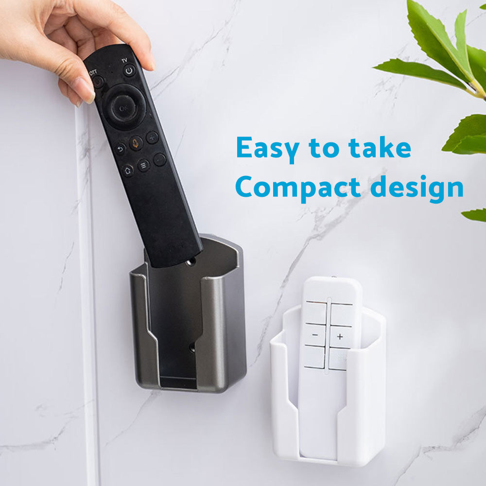 Air Conditioner Remote Control Holder Wall-Mounted Cover Storage Universal White-3