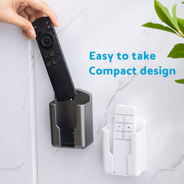 Air Conditioner Remote Control Holder Wall-Mounted Cover Storage Universal White-3