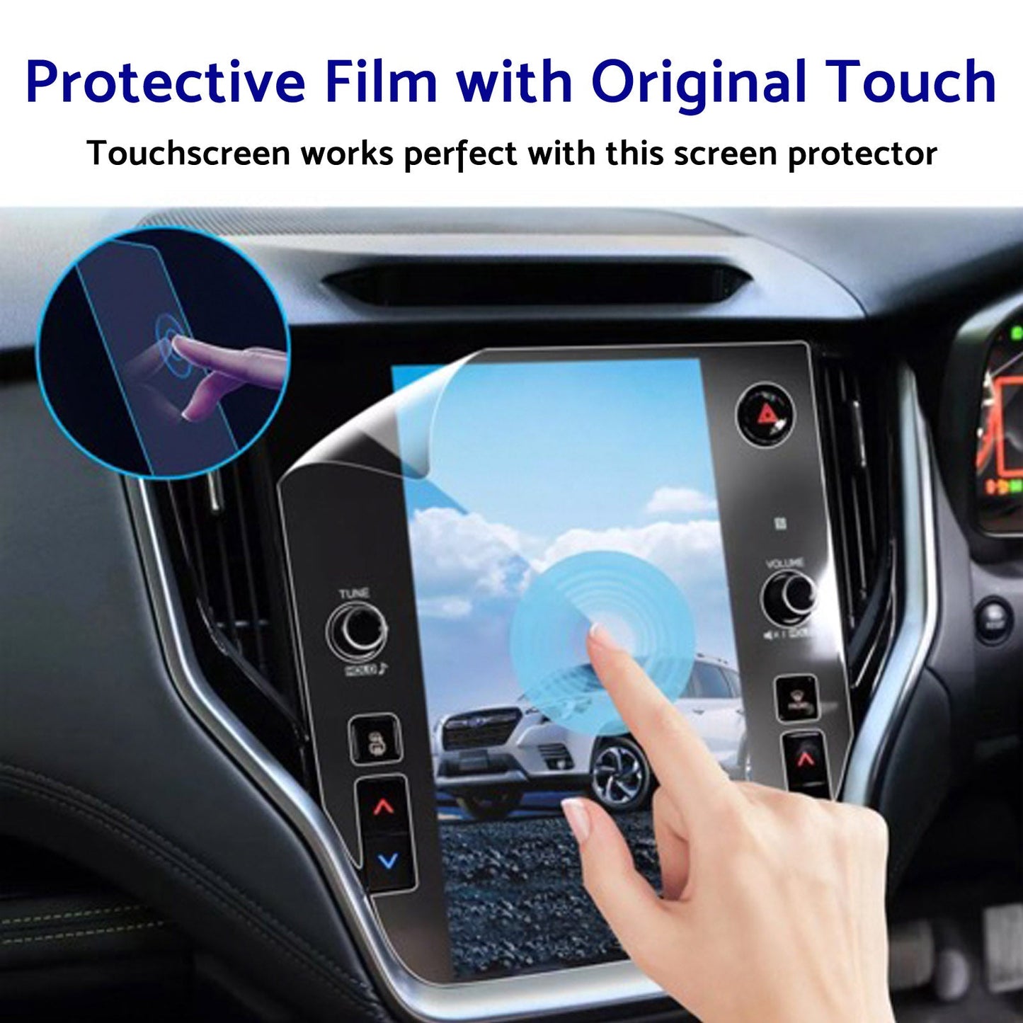 2Pcs 11.6'' Car Screen Protector PET Film Suitable For Subaru Outback 2021-2025-2